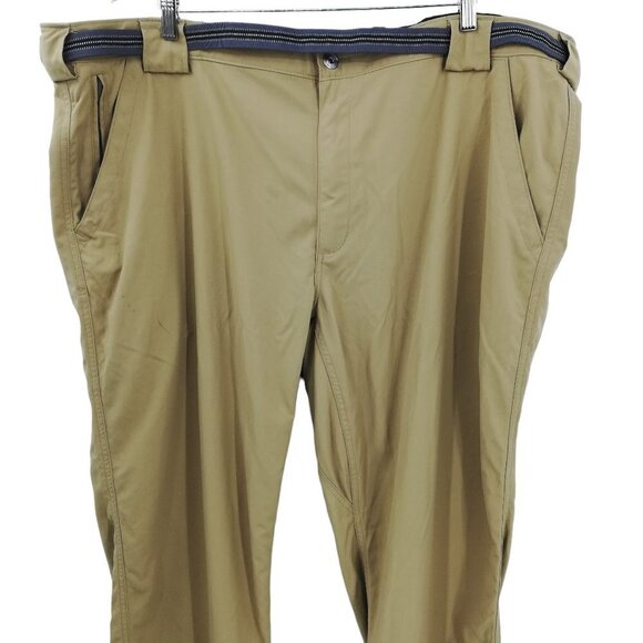 Duluth Trading Mens Dry on the Fly Tan Khaki Nylon Pants Size 3X x 30 Pockets - Picture 3 of 11